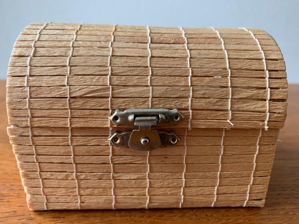 'Houten Kistje met Slotje' Jaren 80, Ophalen of Verzenden, Huis en Inrichting