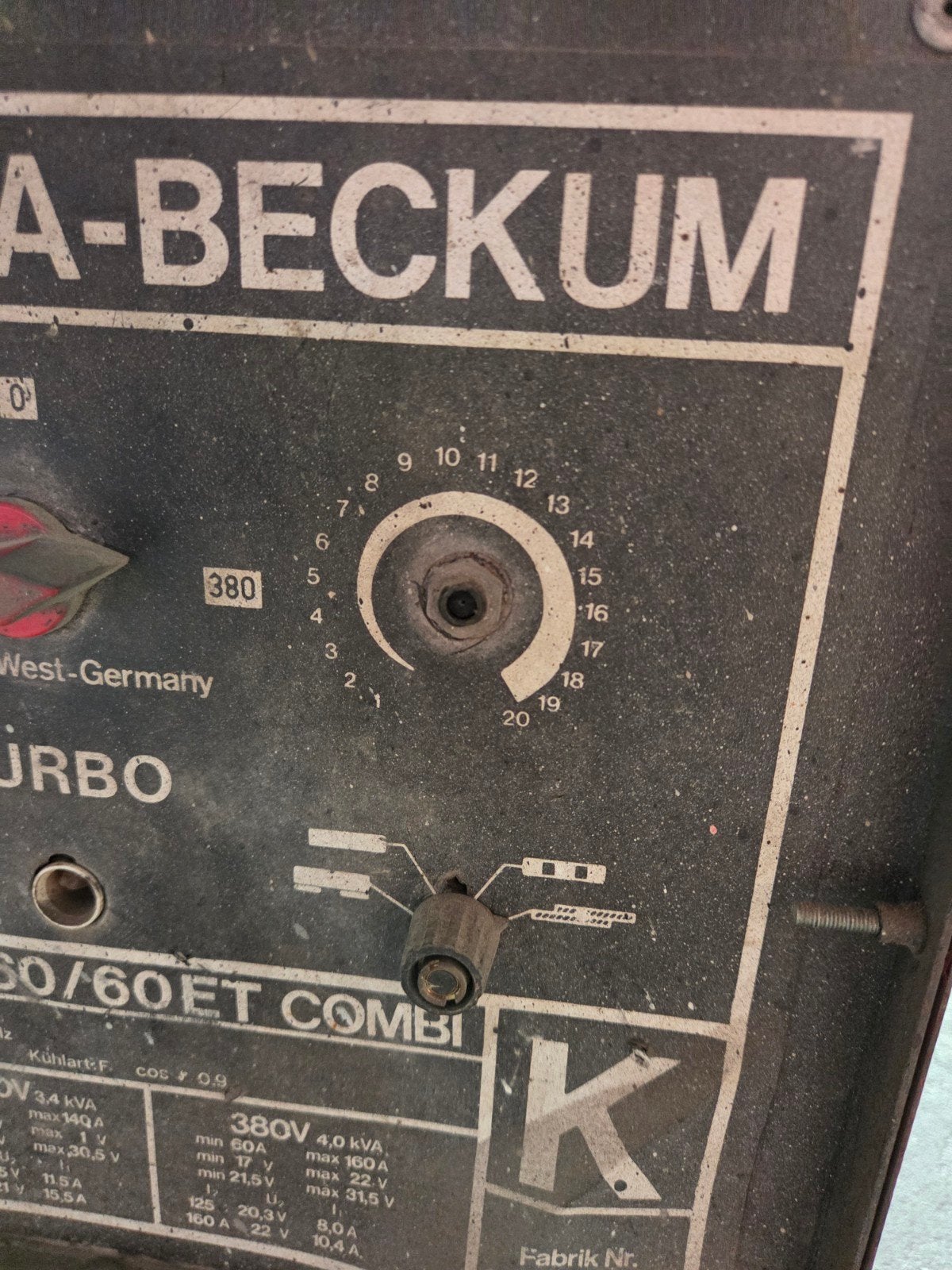 Elektra-Beckum CO2 lasapparaat 160/60ET Combi, Ophalen, Gebruikt, 150 tot 250 ampère, Co2