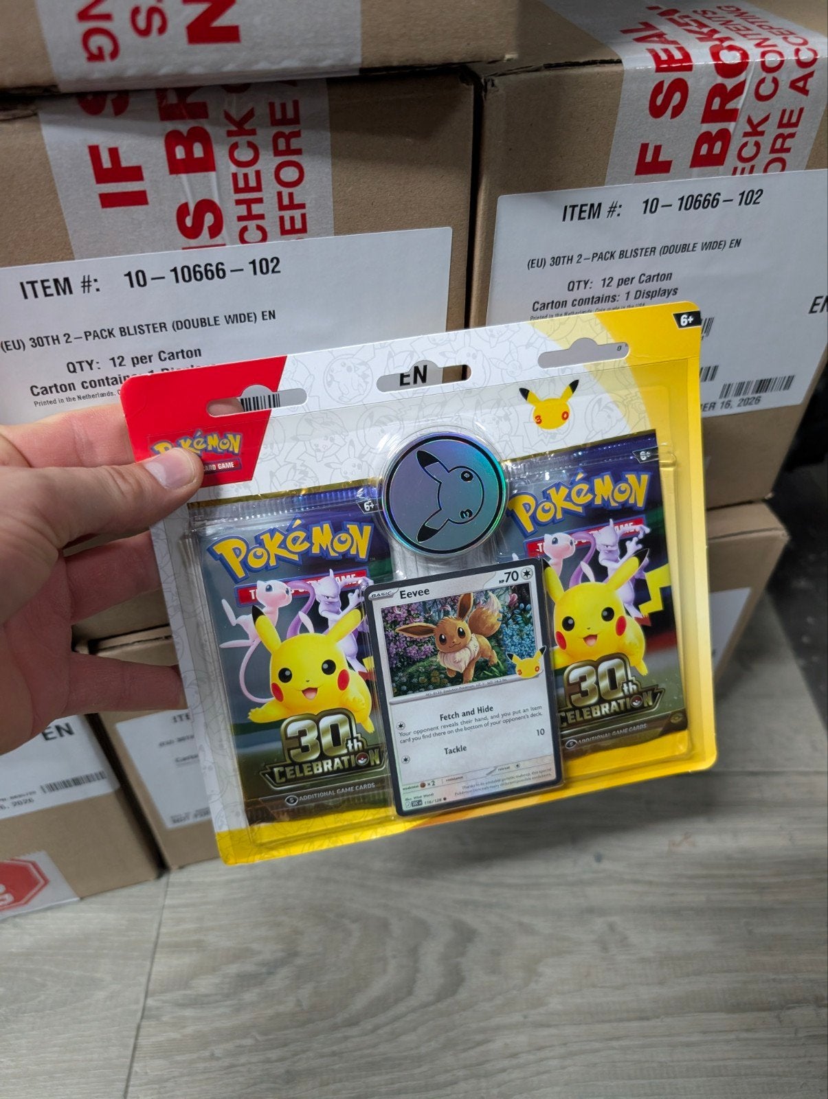 Pokémon 30th Celebration 2-Pack Blister Eevee, Ophalen of Verzenden, Nieuw
