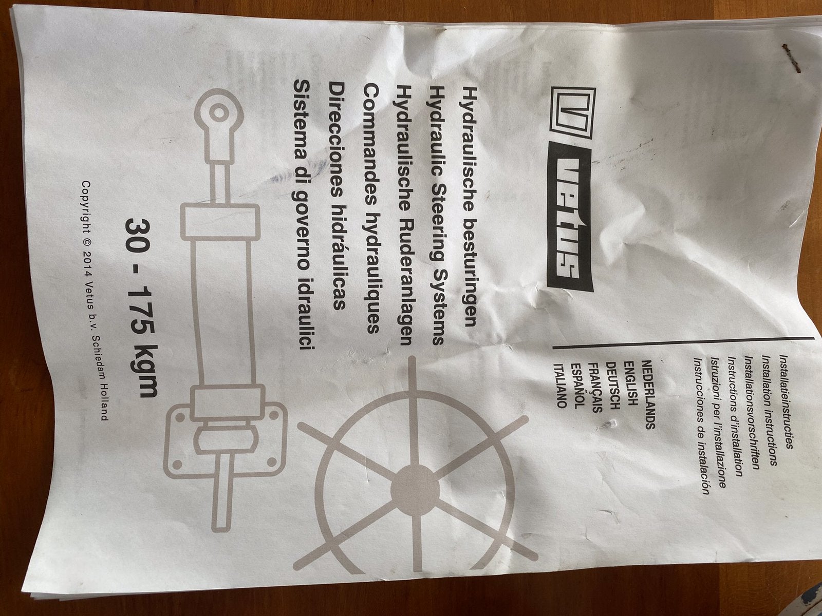 Vetus hydraulische stuurinrichting met 2 pompen en cilinders, Watersport en Boten, Accessoires en Onderhoud, Ophalen of Verzenden