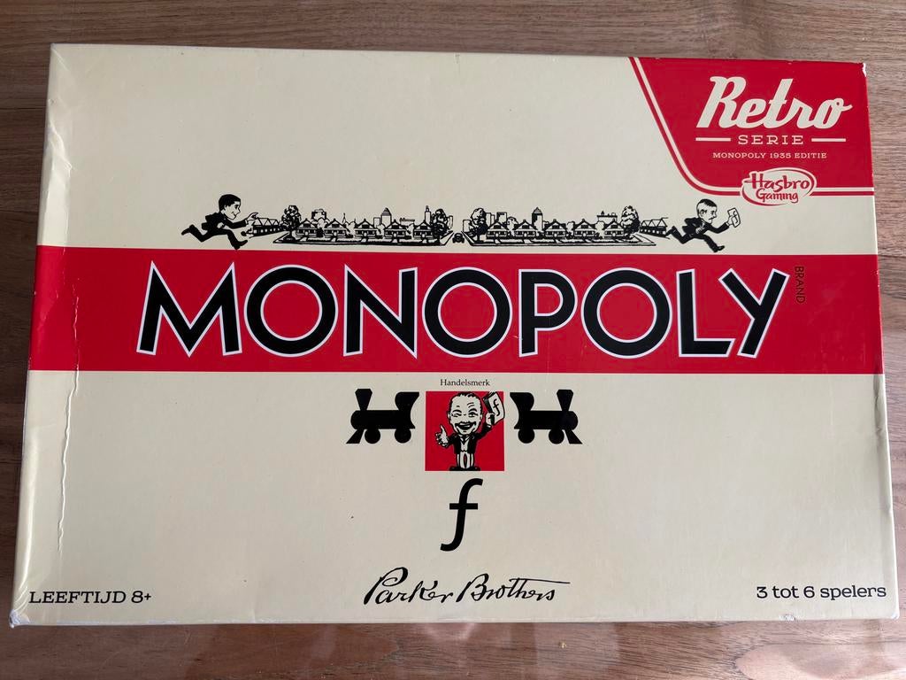 Monopoly Retro Serie - 1935 Editie (2016), Drie of vier spelers, Ophalen of Verzenden, Zo goed als nieuw