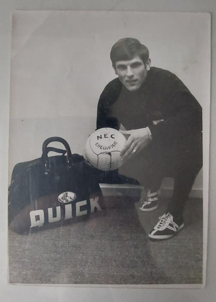 NEC Nijmegen QUICK spelerskaart originele foto, Ophalen of Verzenden, Gebruikt, Overige binnenlandse clubs, Spelerskaart