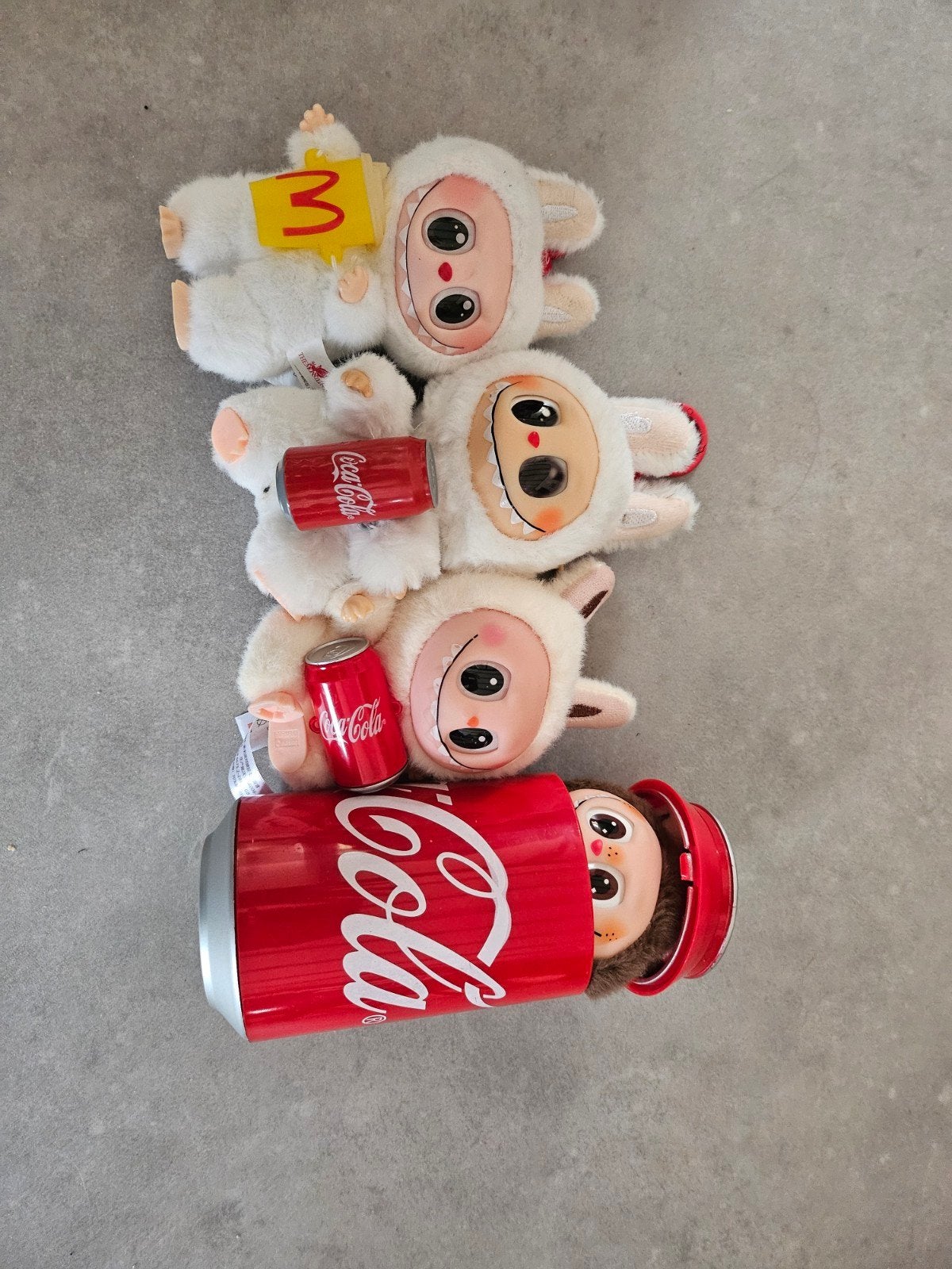 Labubu Coca-Cola en McDonald's knuffels, Overige merken, Overige karakters, Overige typen, Ophalen of Verzenden