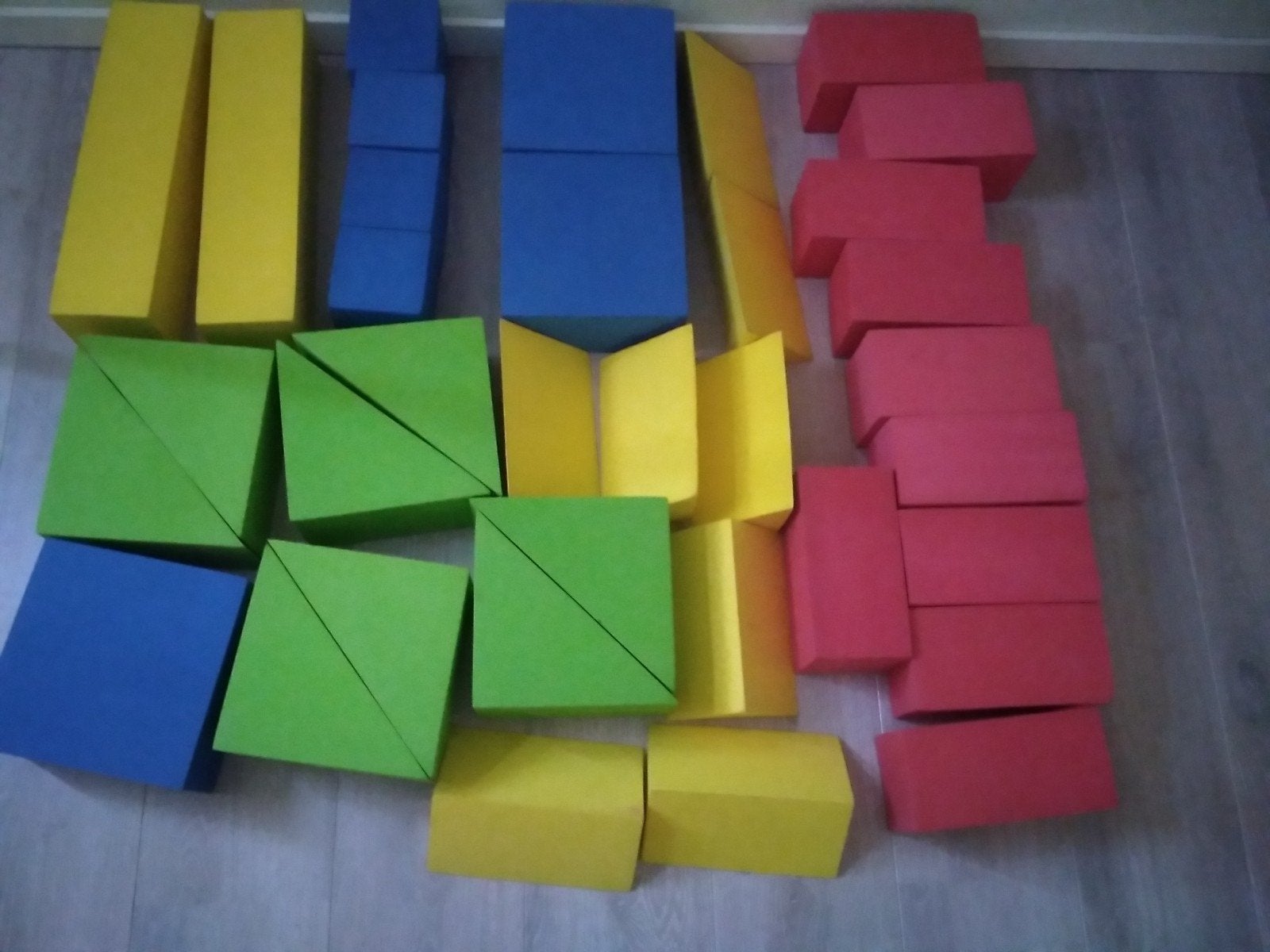 Grote foam bouwblokken (ca. 55 stuks) -, Kinderen en Baby's, Ophalen