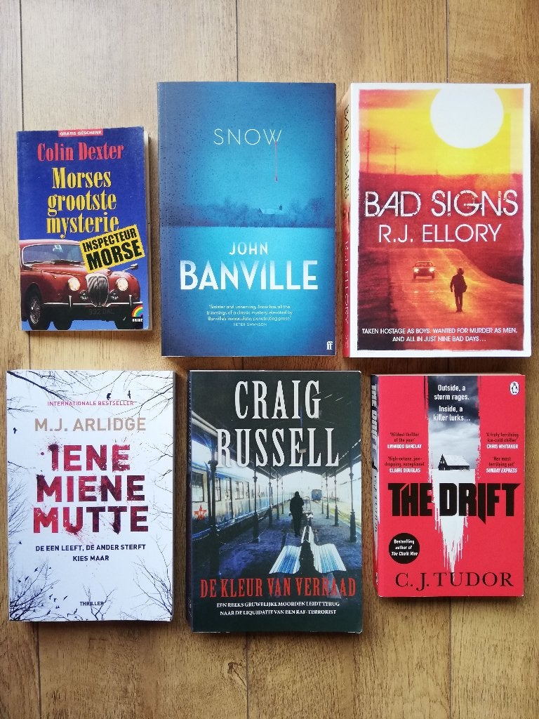 Brits-Schots-Ierse misdaad waaronder inspecteur Morse, Ophalen of Verzenden, Zo goed als nieuw, M.J. Arlidge; C.J. Tudor; Colin Dexter; R.J. Ellory; Ian Fleming