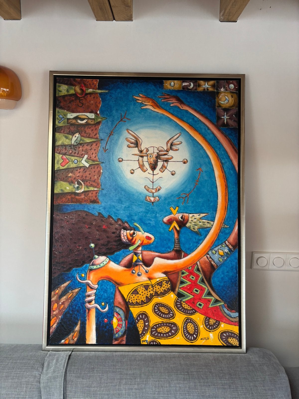 Wim Heesakkers 70 x 100, Antiek en Kunst, Ophalen of Verzenden