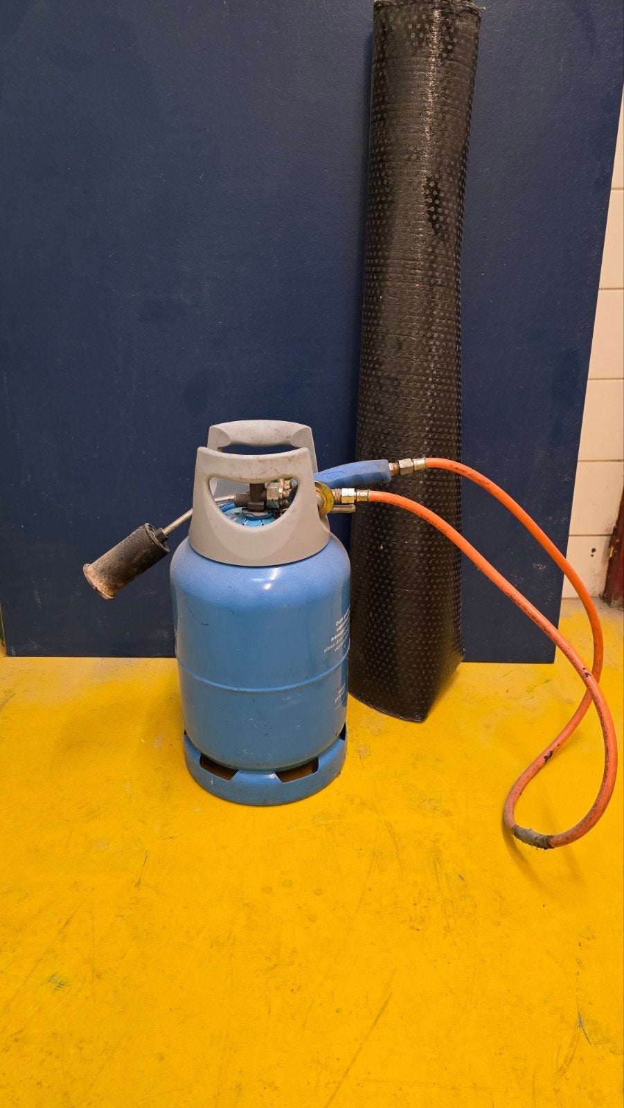primagaz gasfles met brander, Ophalen