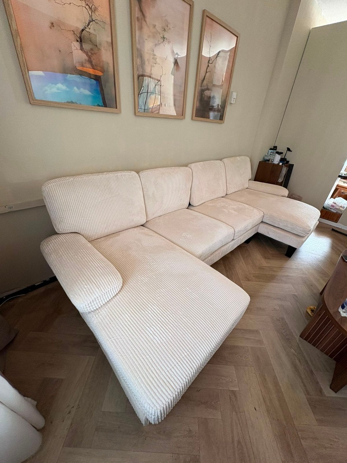 Loungebank, Huis en Inrichting, Banken | Bankstellen, Modern, Comfortabel, 250 tot 300 cm, 100 tot 125 cm, Hoekbank