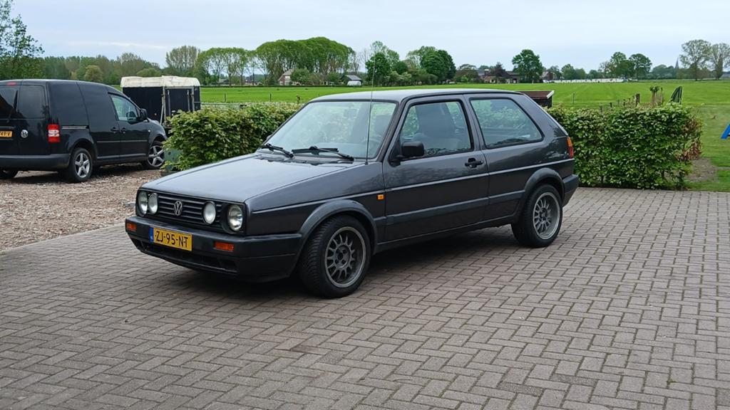 Volkswagen Golf MK2 1.6 CL 51KW 1991 Grijs, Auto's, Voorwielaandrijving, 4 cilinders, 96 €/maand, 1200 kg