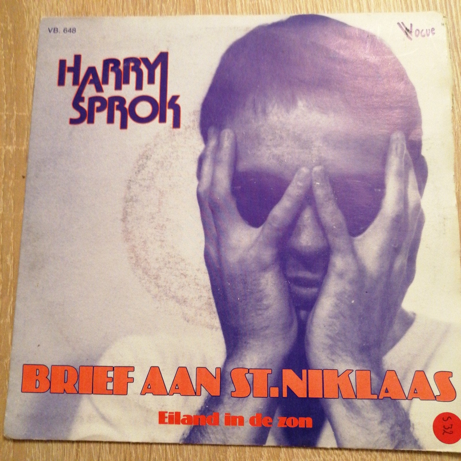 Harry sprok/brief aan st. Niklaas(zeldzaam piraten topper), Cd's en Dvd's, Vinyl | Nederlandstalig, Ophalen of Verzenden, Gebruikt