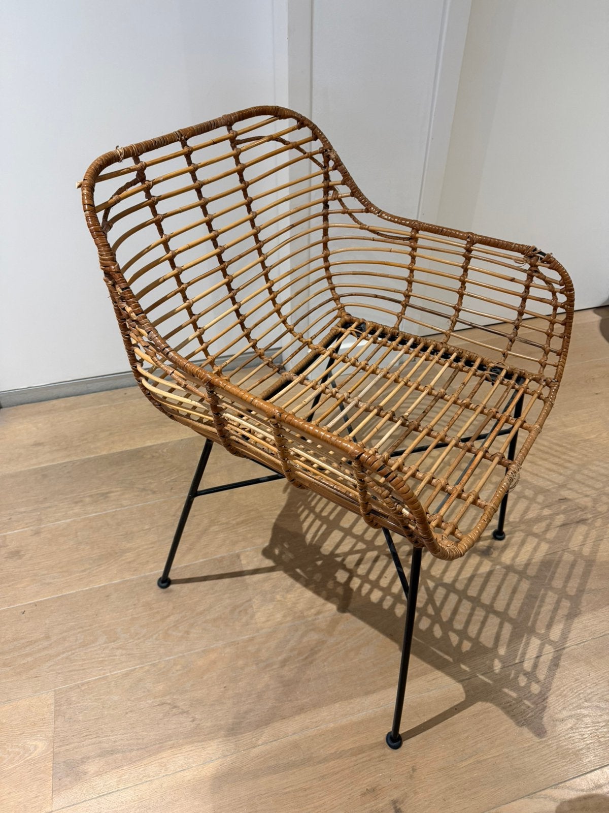 VT Wonen Collectie Eetkamerstoelen Ibiza/Coastal style, Huis en Inrichting, Ophalen, Gebruikt, Bruin, Vier