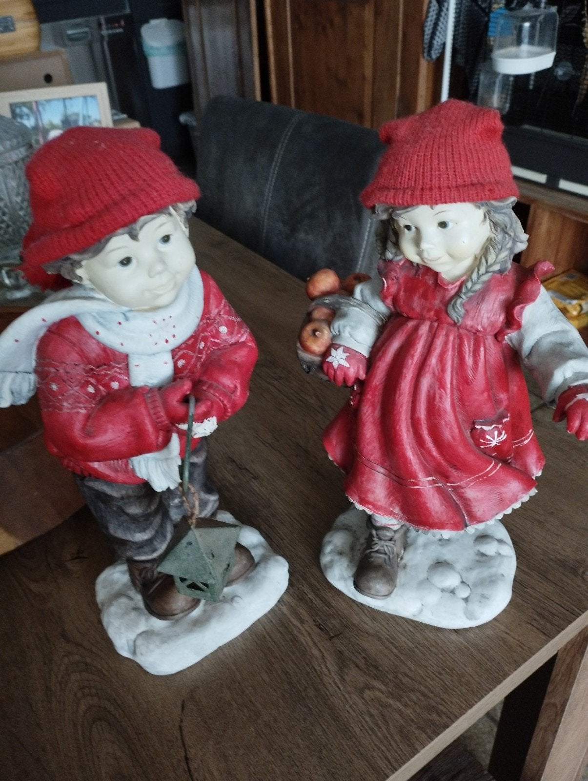 Kerst beeldjes, Ophalen