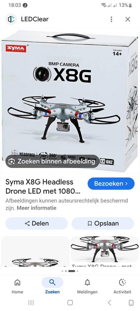 Sym 8mp drone nieuw, Ophalen of Verzenden, Nieuw
