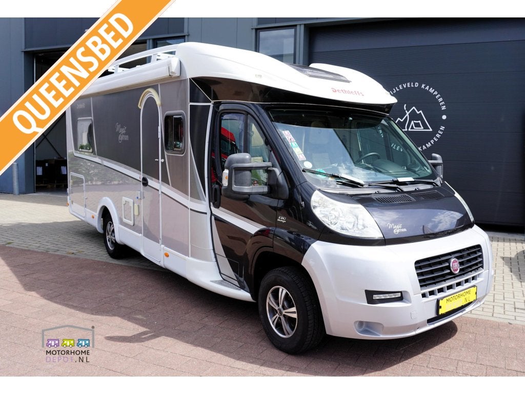 Dethleffs Magic Edition Black /zonnepaneel/ goed onderhouden, Caravans en Kamperen, Ringverwarming, Fiat, Bedrijf, Airbags