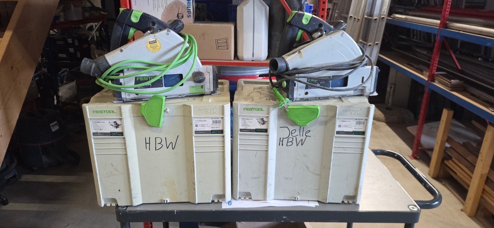 2x Festool Invalzaag met Systainer, Doe-het-zelf en Verbouw, Ophalen, Gebruikt, Invalzaag, 30 tot 70 mm