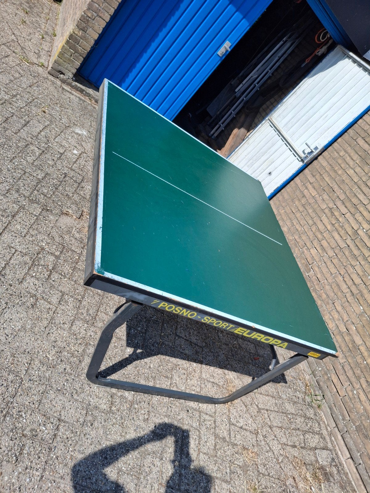 wedstrijd tafeltennistafel van club, Sport en Fitness, Tafeltennis, Ophalen, Gebruikt, Tafel Indoor