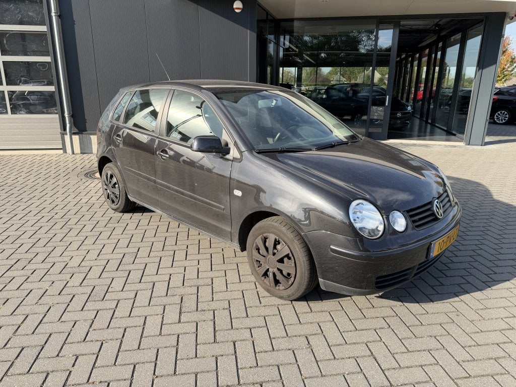 Volkswagen Polo 1.4-16V Athene (bj 2005, automaat), Zwart, Origineel Nederlands, Bedrijf, Euro 4