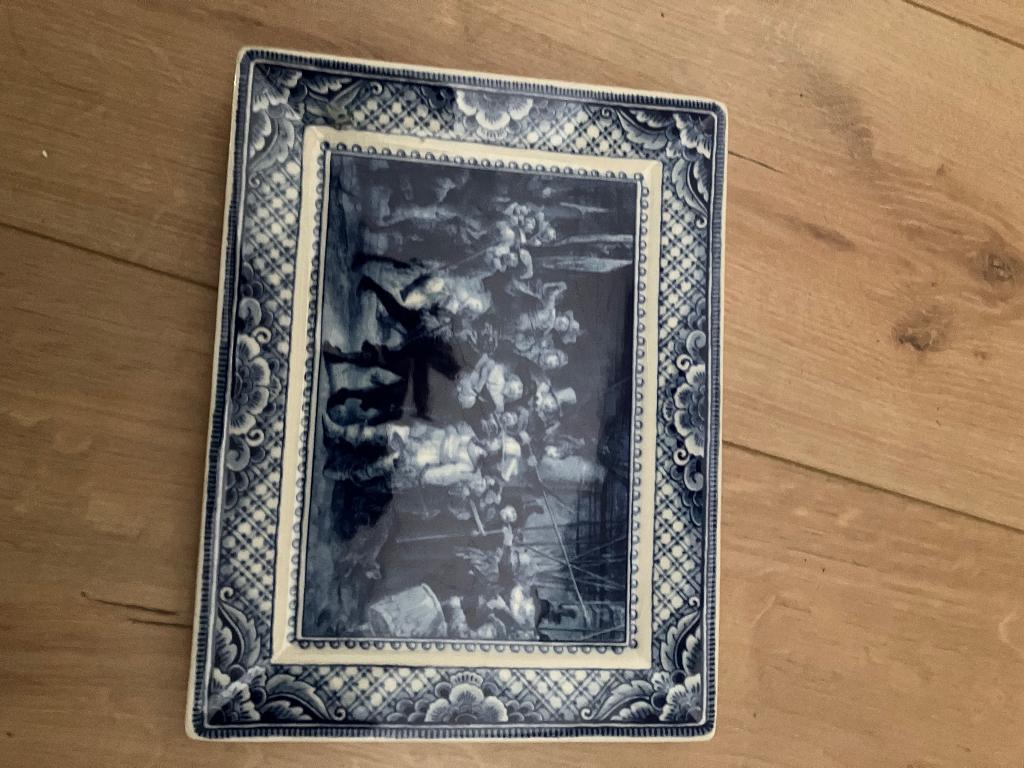 Delfts blauw  Rembrandt beschadigd, Verzenden