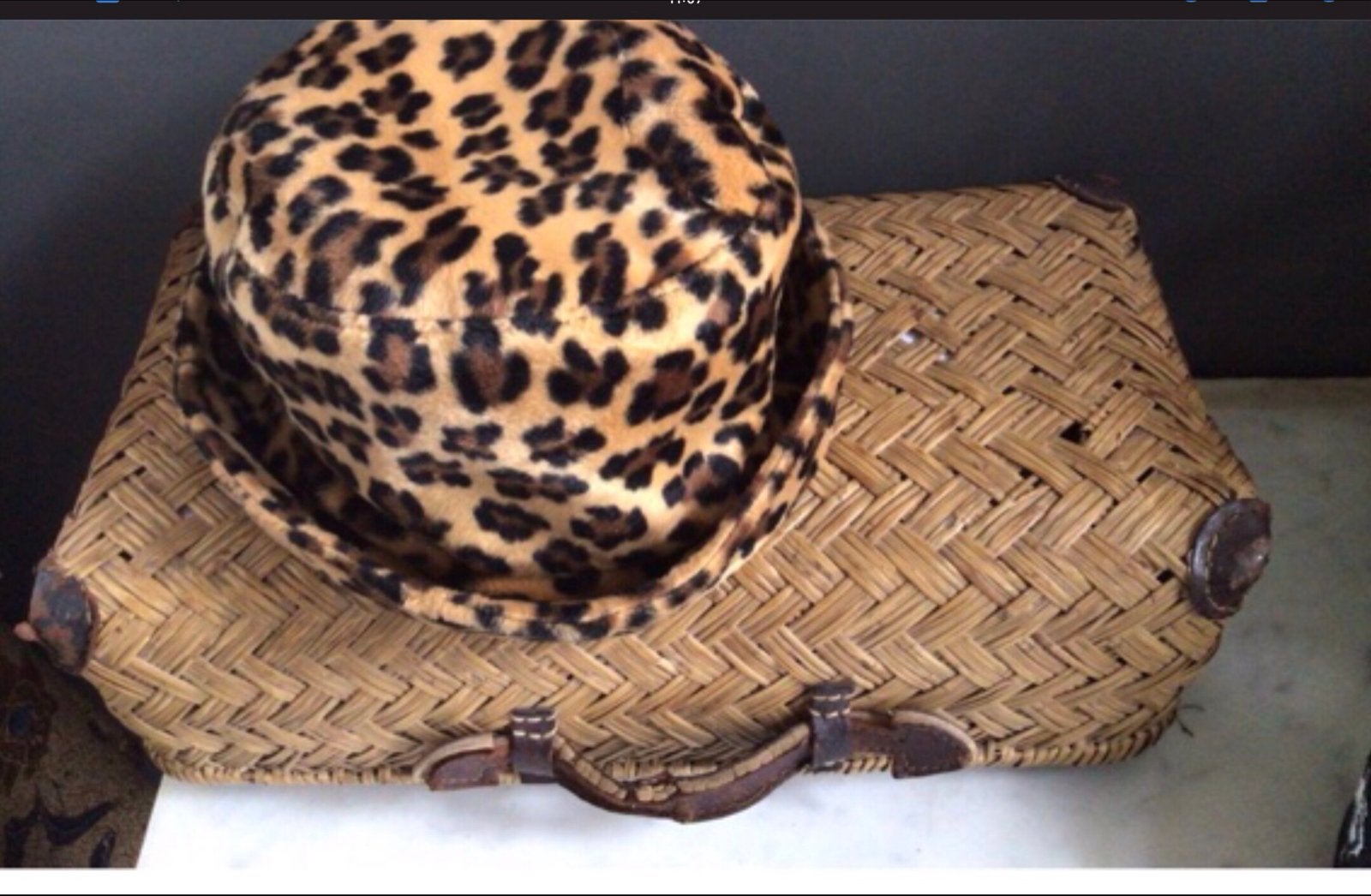 Leopard print hoed van C&A - One size fits all, Ophalen of Verzenden, Zo goed als nieuw, One size fits all, Hoed
