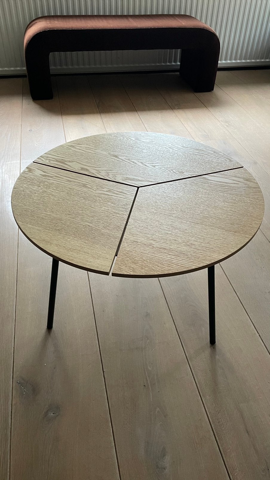 Bijzettafeltje diameter 60 cm, Ophalen, Gebruikt, 50 tot 100 cm, Rond