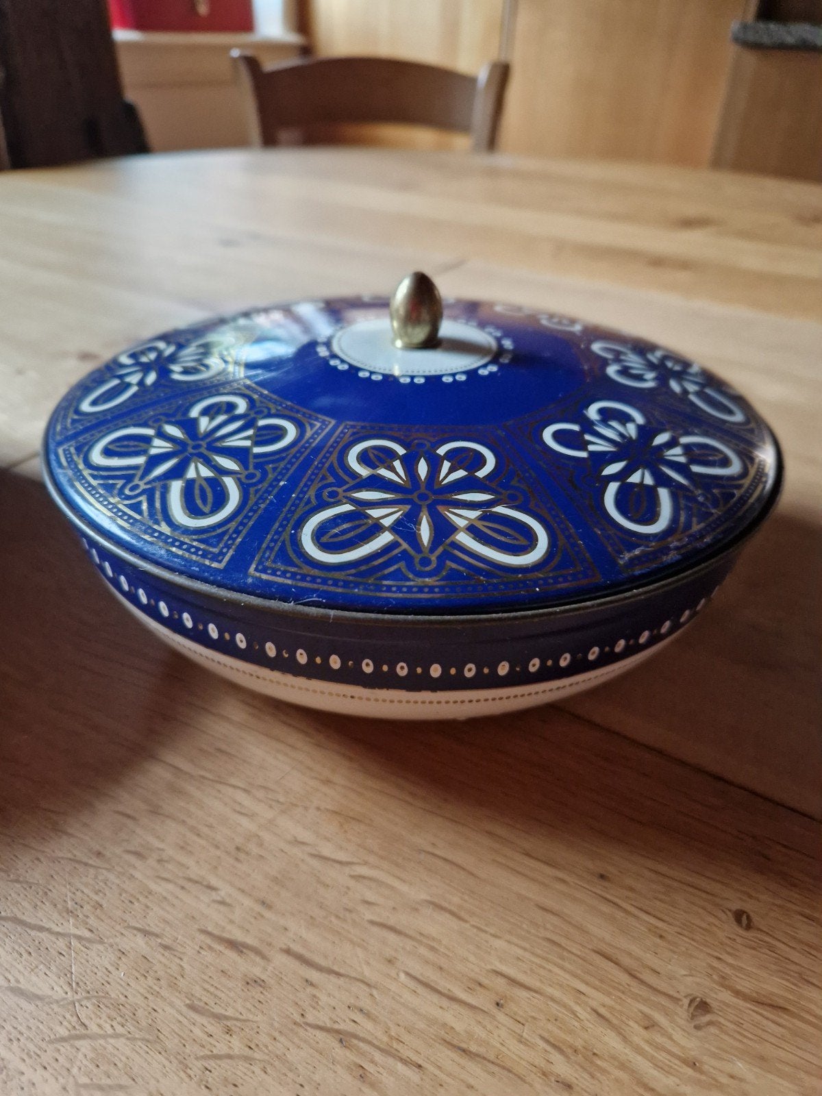 OUDE BROCANTE KOEKTROMMEL, Antiek en Kunst, Ophalen of Verzenden