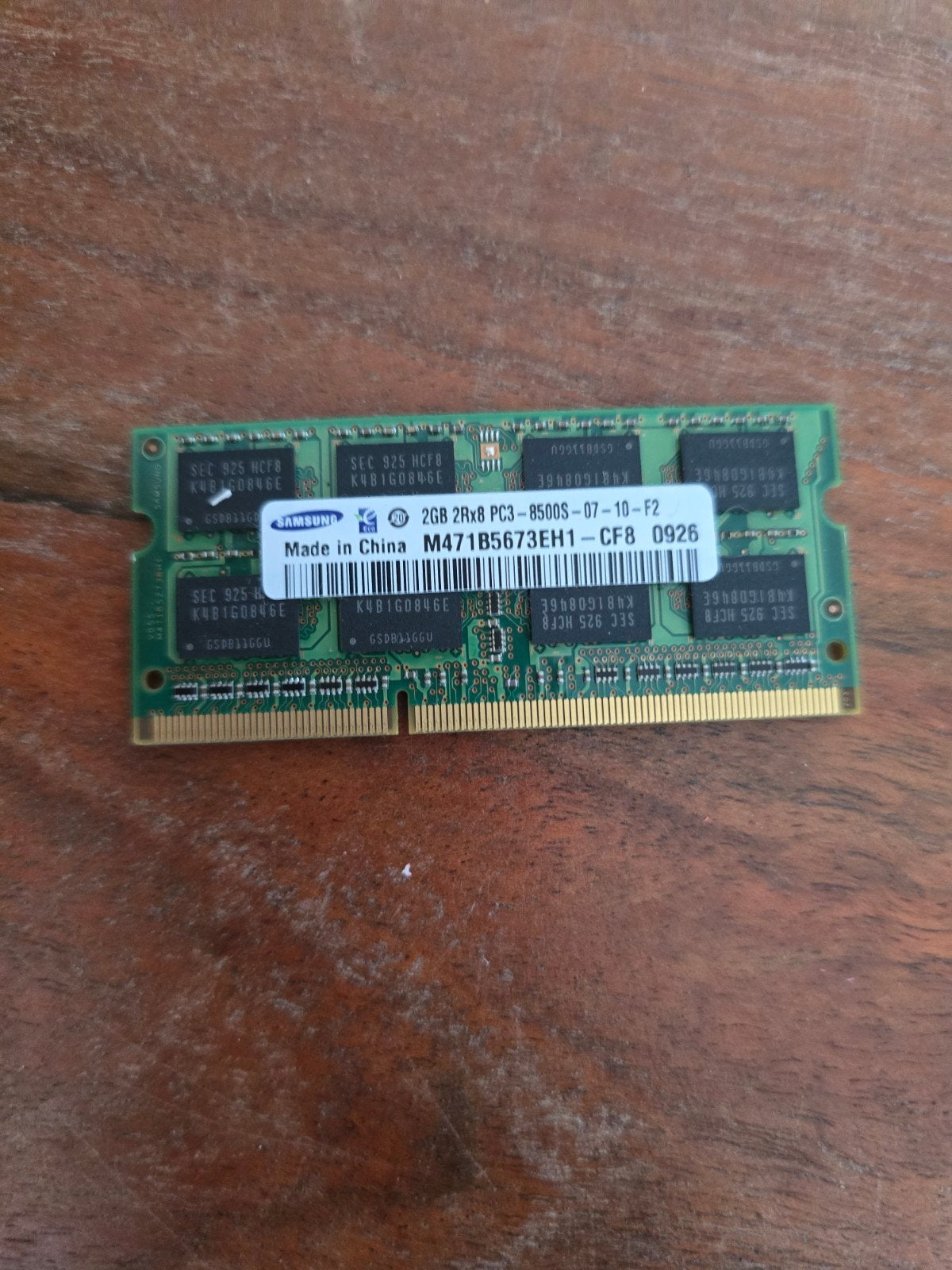 2x 2GB DDR3 RAM Geheugen voor Laptop (4GB Totaal), Gebruikt, DDR3, Ophalen of Verzenden, Laptop