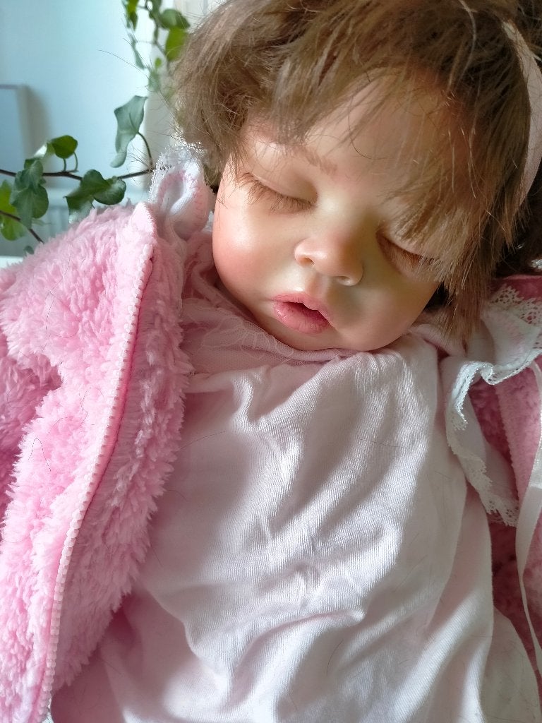 reborn baby, Ophalen of Verzenden, Zo goed als nieuw, Babypop
