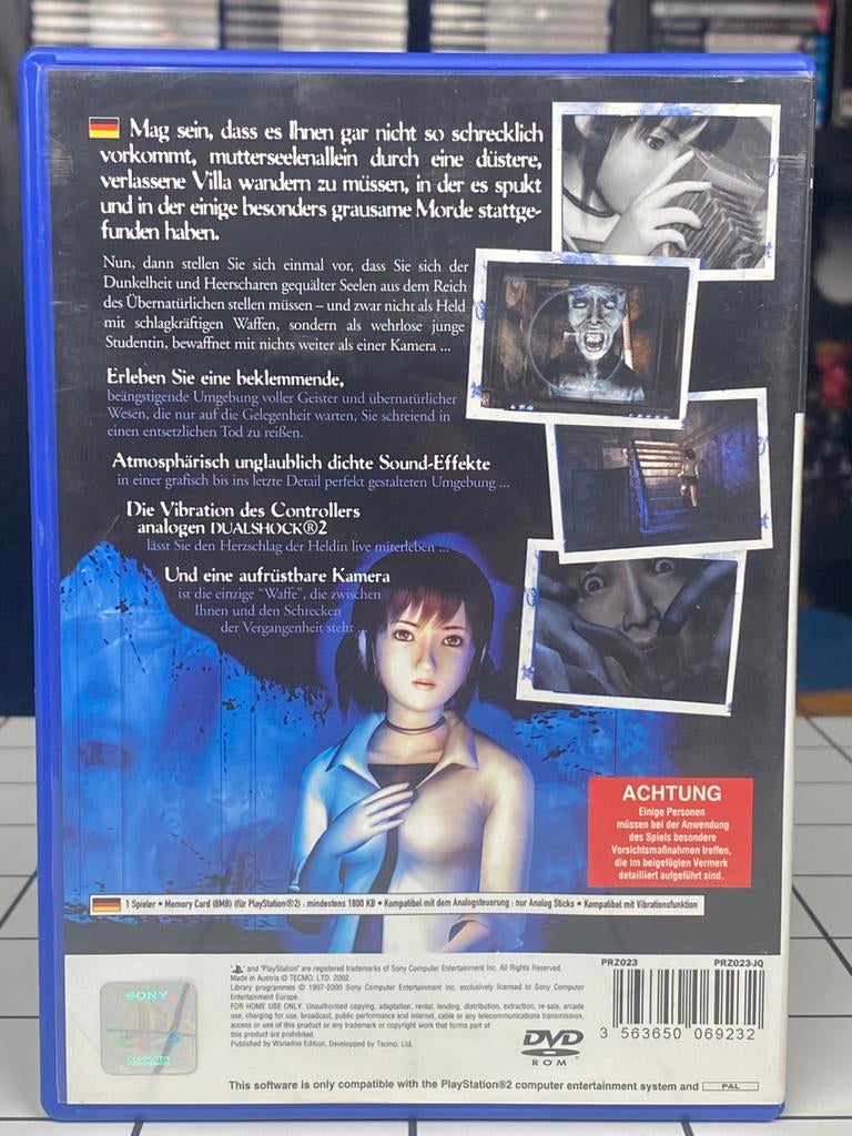 Project Zero - Zeldzame Horror Game - PS2 PlayStation 2, Spelcomputers en Games, Avontuur en Actie, Vanaf 18 jaar, Ophalen of Verzenden