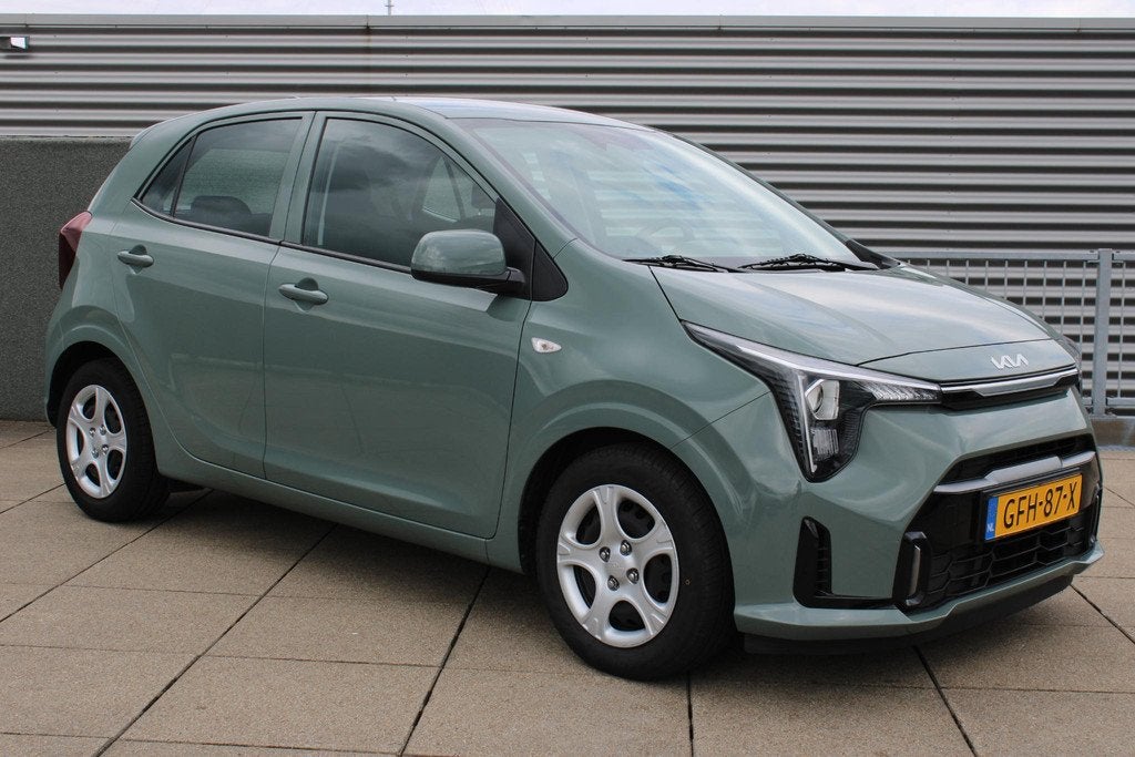 Kia Picanto 1.0 DPI DynamicLine Navigatie / Camera / Cruise, Auto's, Kia, Stof, Euro 6, 4 stoelen, Origineel Nederlands