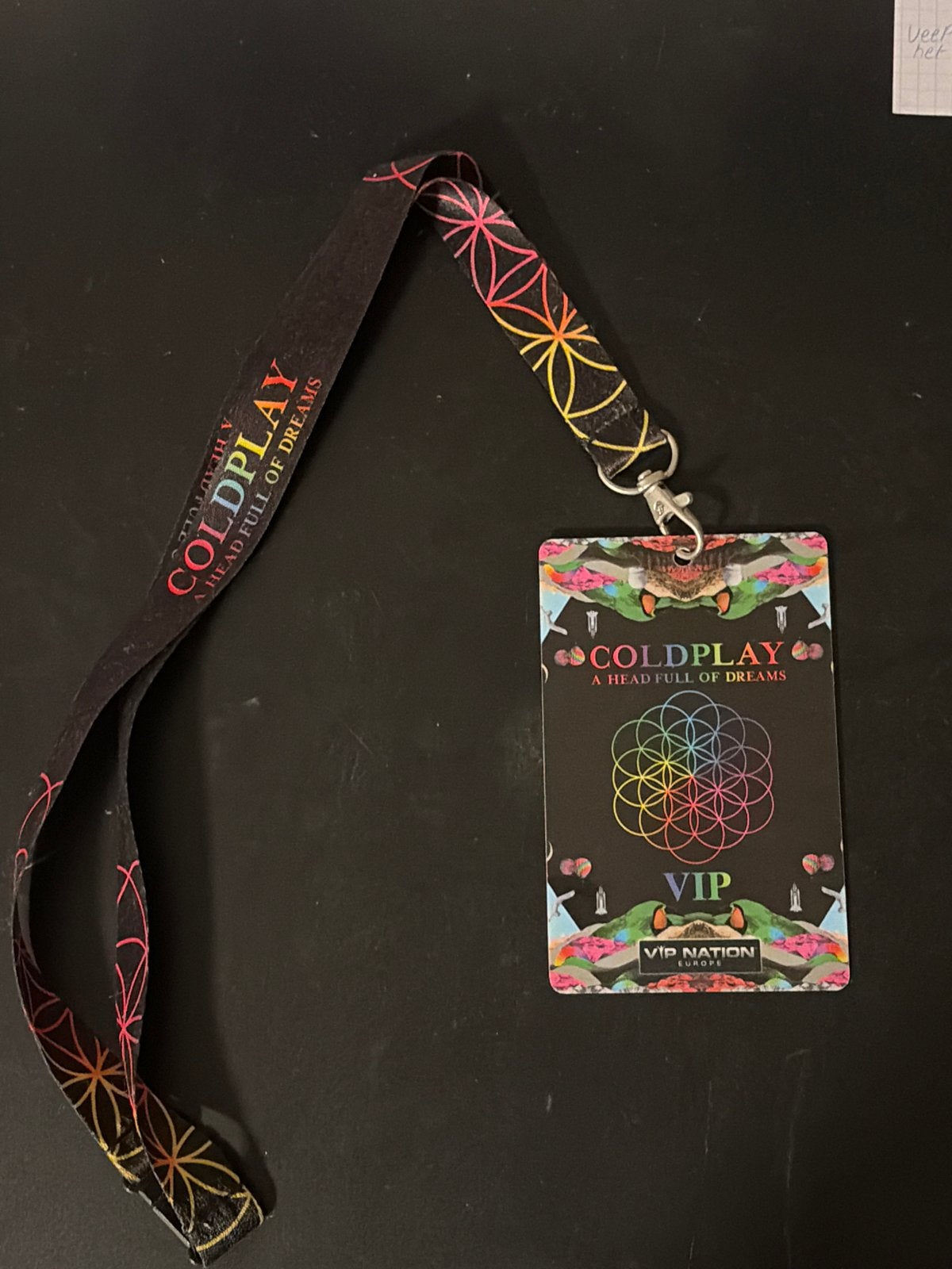 Coldplay A Head Full Of Dream VIP Keycord, Tickets en Kaartjes, Twee personen, Juli