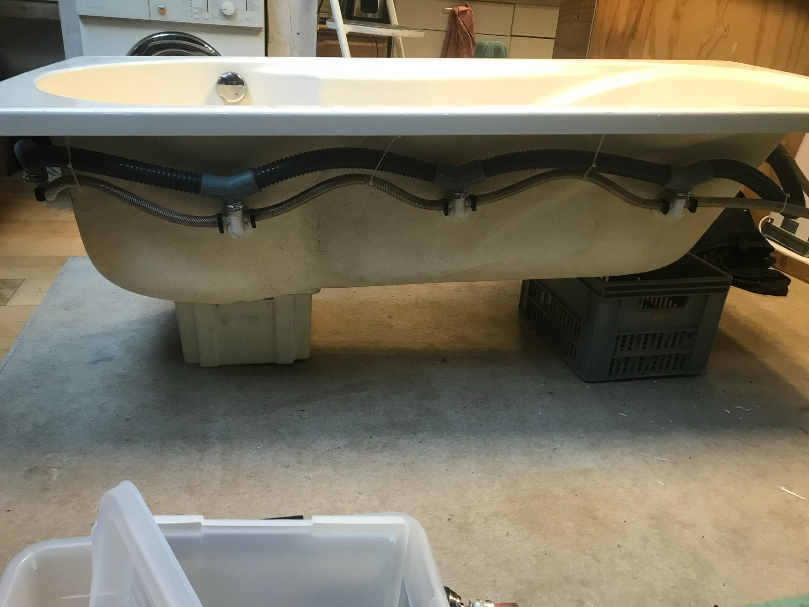 Jacuzzi bad - met pomp, Wit - Gebruikt, Verzenden, Gebruikt, Bad