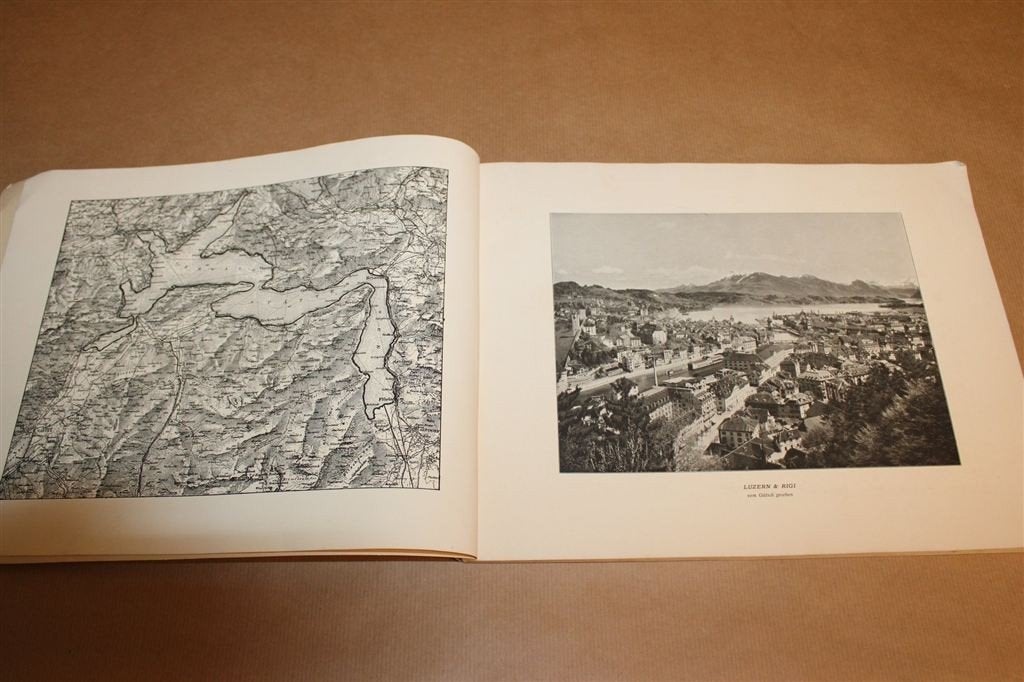 Vierwaldstättersee — Antiek Fotoalbum Luzern en Rigi 1913, Ophalen of Verzenden, Gelezen, Europa