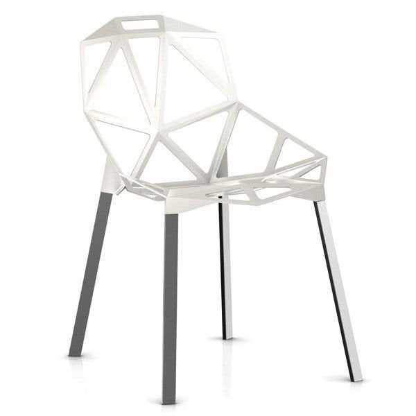 6 stuks Magis Chair One - Ontwerp Konstantin Grcic, Huis en Inrichting, Ophalen, Gebruikt, Modern design, Industrieel, Wit