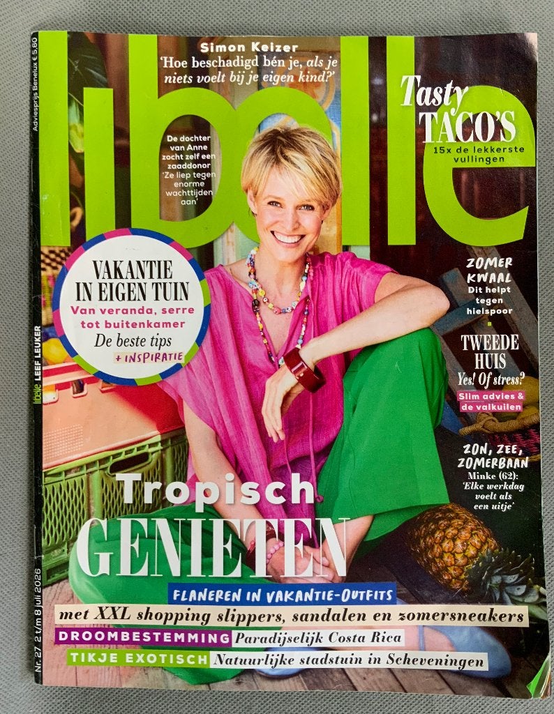 Tijdschrift Libelle nr 27 2 - 8 juli 2026 - met Simon Keizer, Ophalen of Verzenden, Zo goed als nieuw, Damesbladen