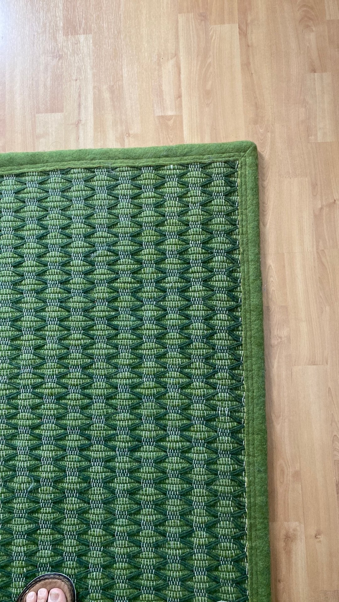 Felice design karpet vloerkleed 100% schapenwol Grass groen, Huis en Inrichting, Ophalen, Salix 100 % handgeweven schapenwol.
