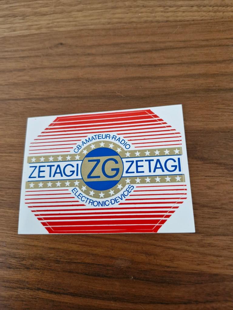 8153 Zetagi CB-Amateur Radio Electronic Devices Sticker, Ophalen of Verzenden, Nieuw