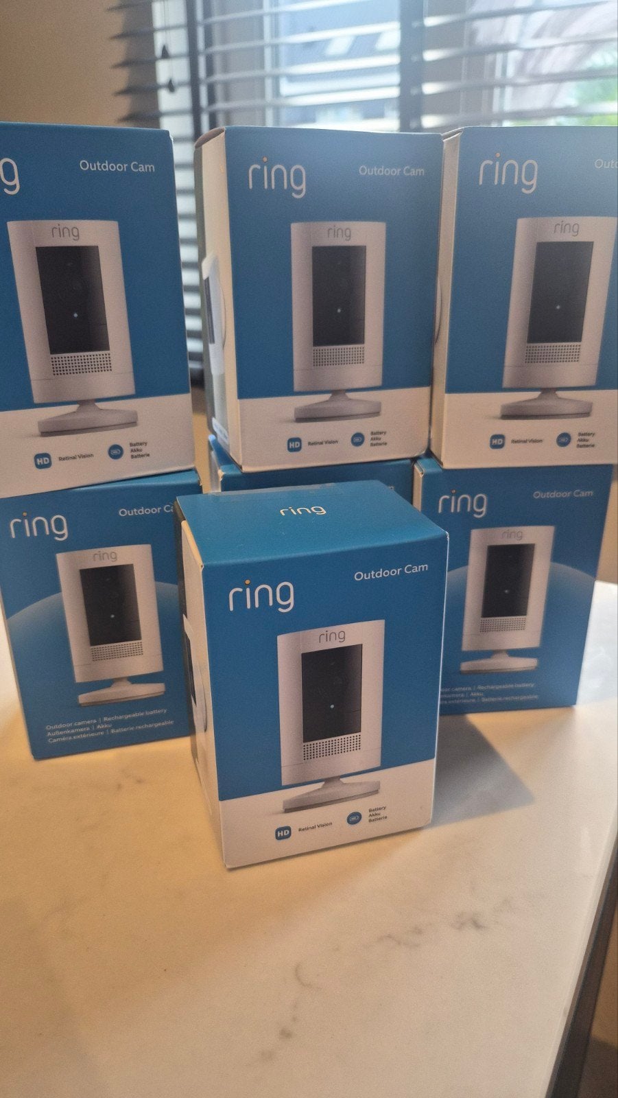 Nieuw in doos Ring outdoor cam op batterij, Ophalen of Verzenden, Nieuw, Buitencamera