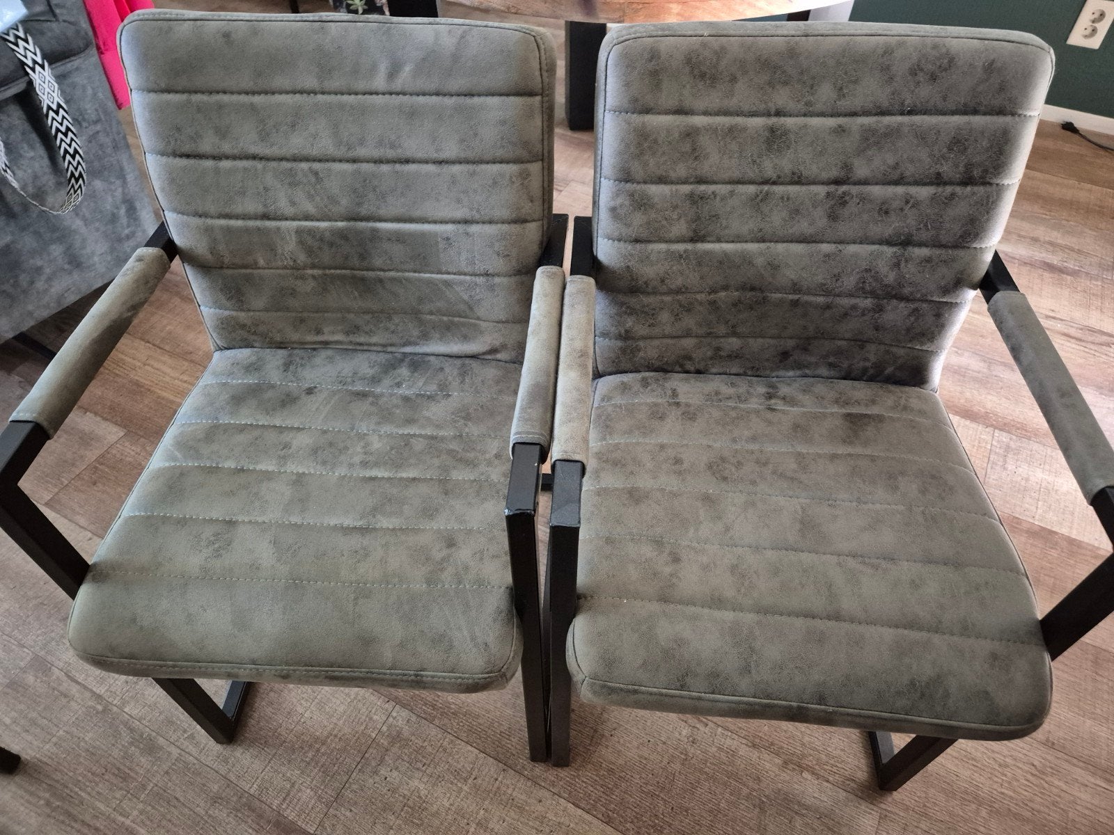 4 Eettafelstoelen, Huis en Inrichting, Ophalen, Gebruikt, Overige kleuren, Vier