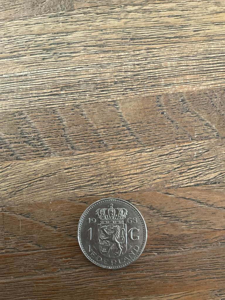 1 Gulden Munt Nederland 1968 - Koningin Juliana, Postzegels en Munten, Munten | Nederland, Verzenden, Koningin Juliana, 1 gulden