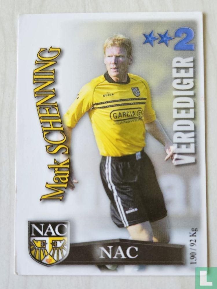 All Stars 2003 NAC - Mark Schenning, Ophalen of Verzenden, Zo goed als nieuw, NAC Breda, Spelerskaart