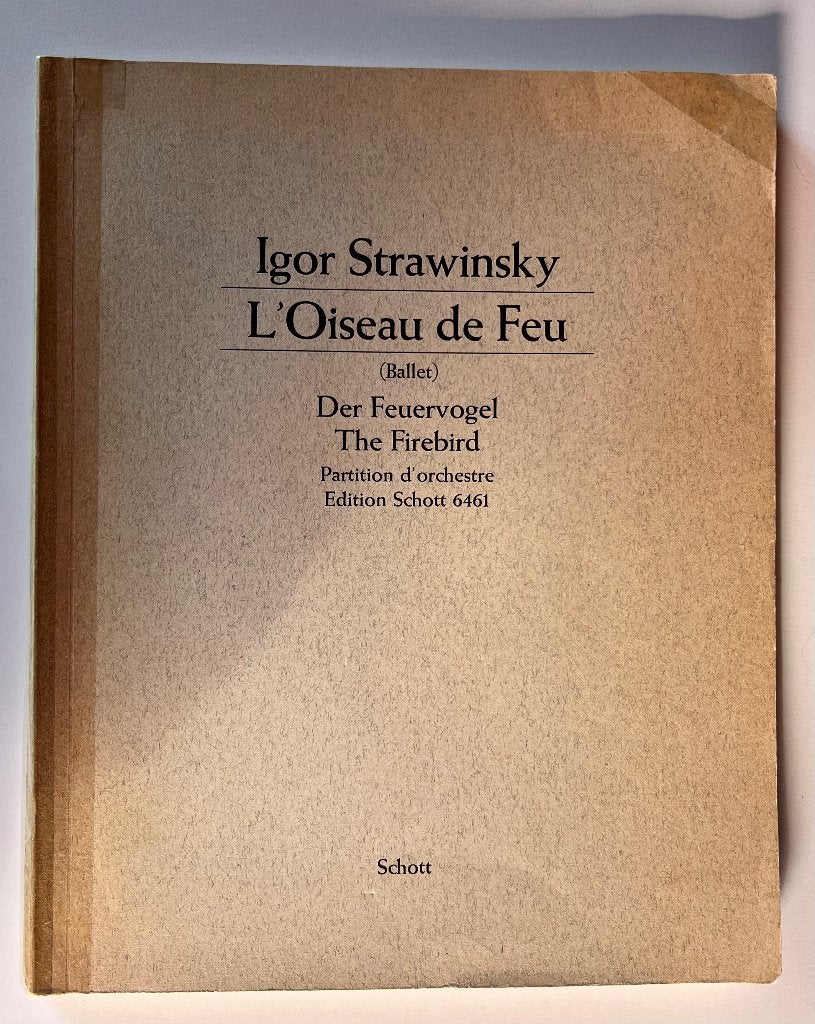 Strawinsky L'Oiseau de Feu Der Feuervogel d'orchestre 6461, Gebruikt, Klassiek, Ophalen of Verzenden, Basgitaar