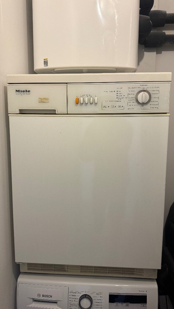 Miele condensdroger, Witgoed en Apparatuur, Wasdrogers, Gebruikt, Condens, Voorlader, 4 tot 6 kg, 85 tot 90 cm, Ophalen