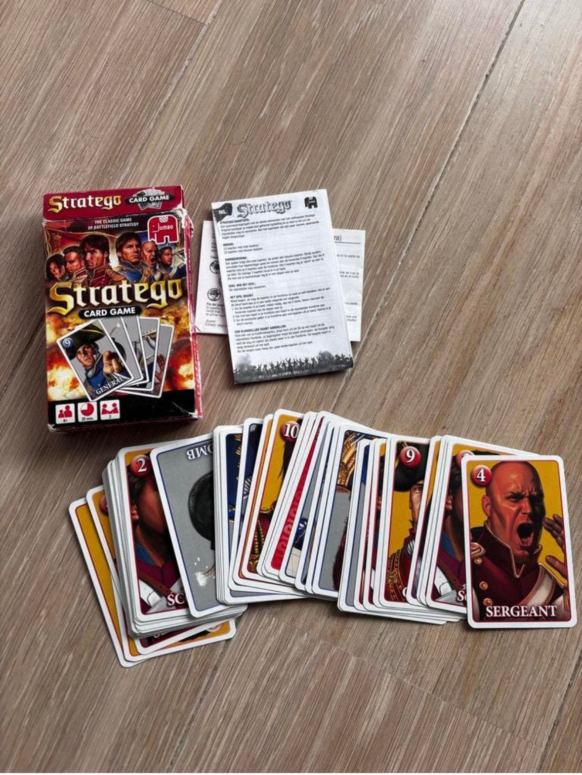 Stratego Card Game - Gebruikt Strategie Kaartspel, Een of twee spelers, Ophalen of Verzenden, Zo goed als nieuw