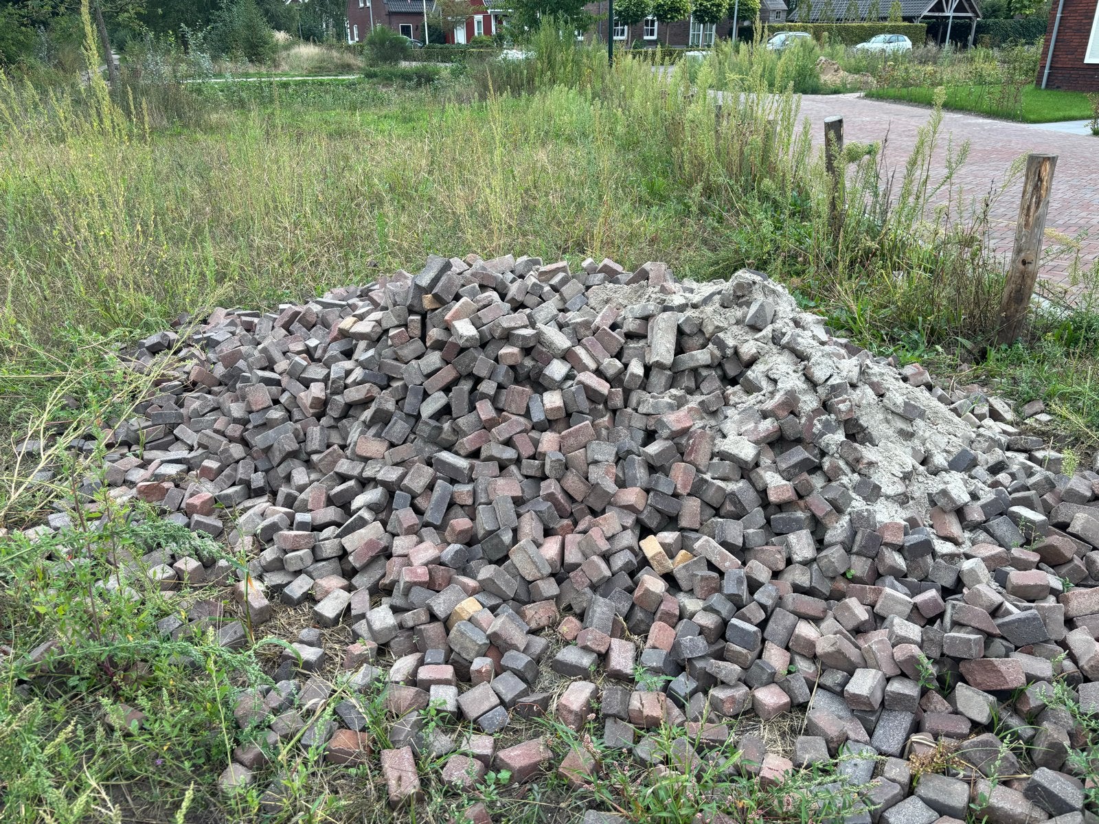 Oude waaltjes in diverse formaten (ca. 10-15m2), Tuin en Terras, Ophalen, Gebruikt, Keramiek, Klinkers