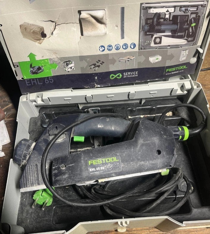Festool EHL 65 EQ-Plus schaafmachine, Verzenden, Gebruikt