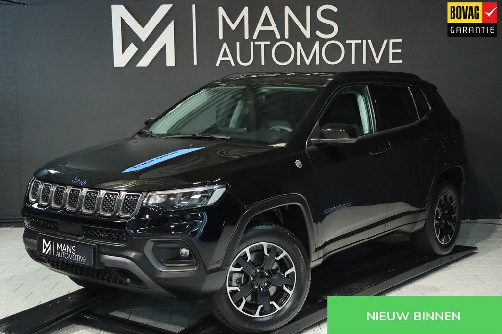 Jeep Compass 4xe 240 Plug-in Hybrid Electric Trailhawk / ACC, Auto's, Jeep, Bedrijf, Te koop, Compass, 4x4, ABS, Achteruitrijcamera