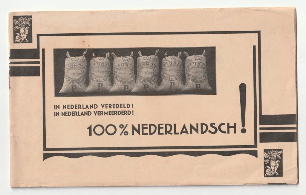 Boekje Kuhn & Co suikerbieten Naarden ca. 1931, Antiek en Kunst, Verzenden
