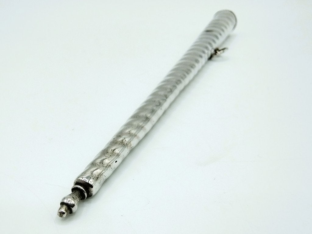 Zilveren breipenhouder, A. de Hoop, Amsterdam, ca. 1775, Verzenden, Zilver