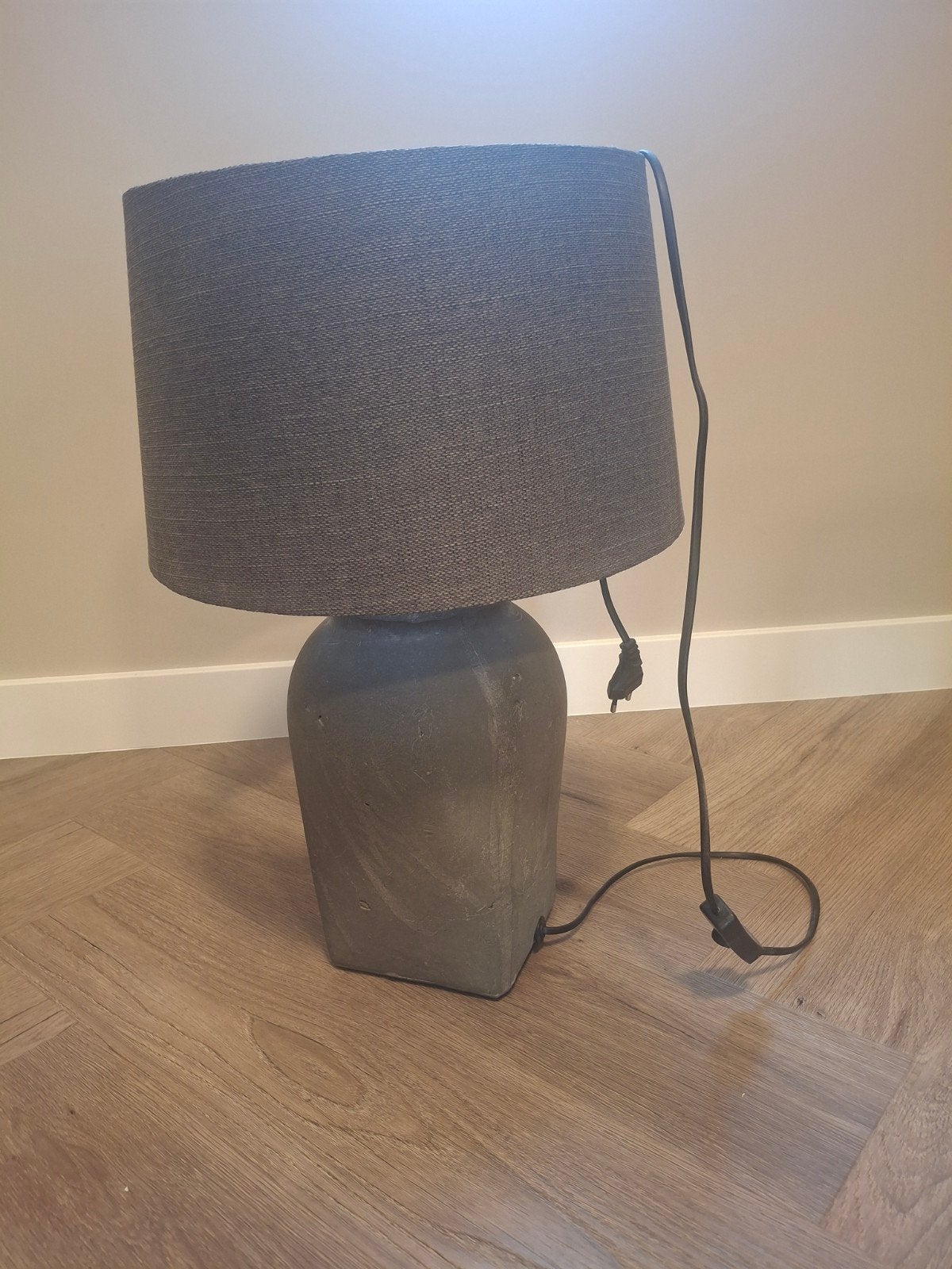 Mooie schemerlamp Leen Bakker met stoffen kap, Huis en Inrichting, Gebruikt, Textiel, Met kap, Ophalen of Verzenden