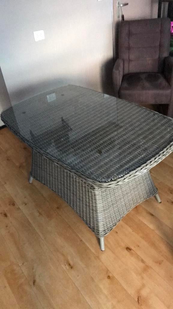 Tuintafel 120 bij 75 cm, Ophalen, Zo goed als nieuw, Rechthoekig, Hout